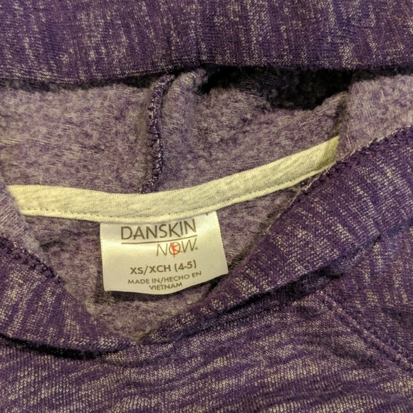 Girls size 4-5 Danskin hoodie - Picture 3 of 4